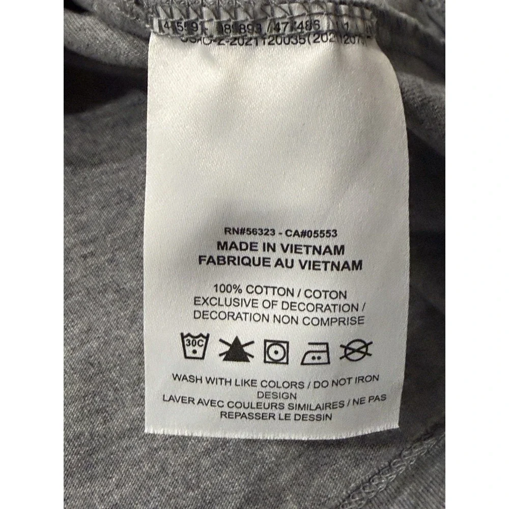 Jordan Jumpman Air Embroidered Tee AH5296-091 Carbon Heather Mens L Gray